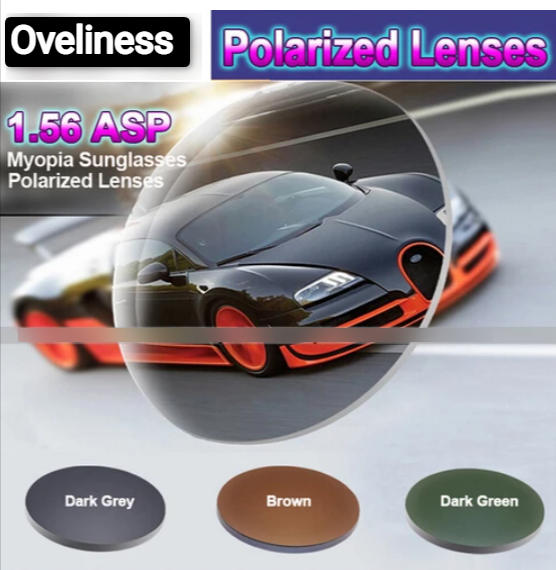 Oveliness 1.56 Index Myopic Polarized Tinted Driving Lenses Lenses Oveliness Lenses   
