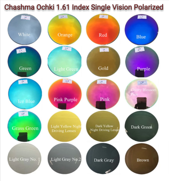 Chashma Ochki 1.61 Index Single Vision Polarized Lenses Lenses Chashma Ochki Lenses   