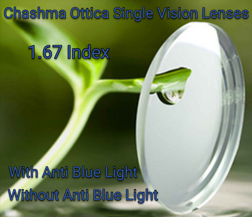 Chashma Ottica 1.67 Index Single Vision Clear Lenses Lenses Chashma Ottica Lenses   