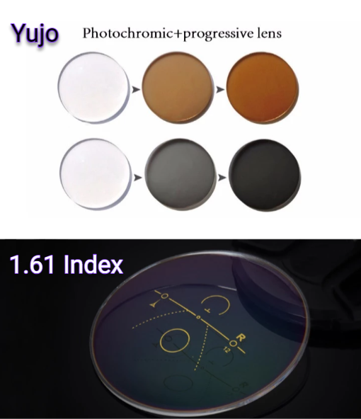Yujo 1.61 Index Progressive Photochromic Lenses Lenses Yujo Lenses   