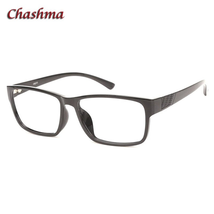 Chashma Ochki Men's Full Rim Large Square Tr 90 Titanium Eyeglasses 3015 Full Rim Chashma Ochki   