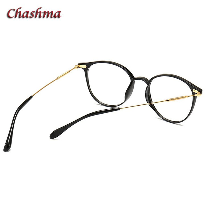 Chashma Ochki Unisex Full Rim Round Tr 90 Titanium Eyeglasses 90045 Full Rim Chashma Ochki   