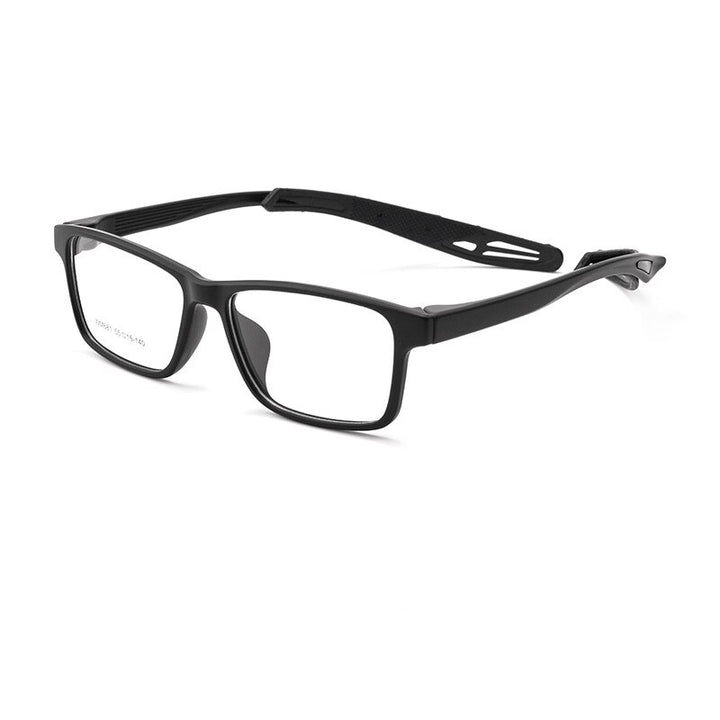 Yimaruili Unisex Full Rim Square Tr 90 Ultem Sport Eyeglasses W681m Full Rim Yimaruili Eyeglasses Black  
