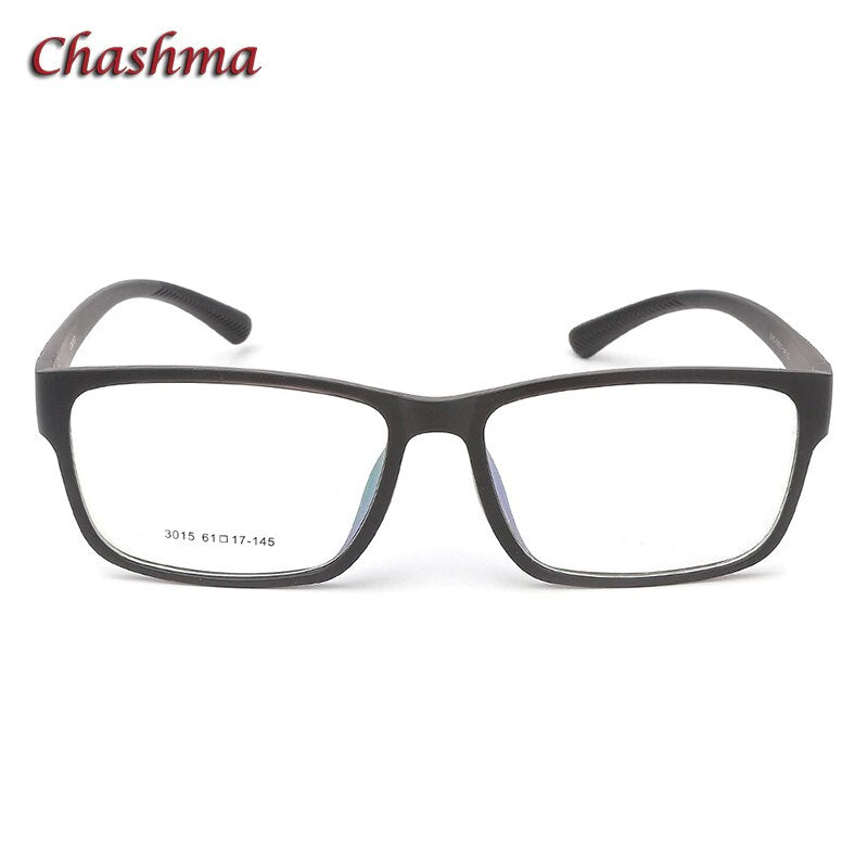 Chashma Ochki Men's Full Rim Large Square Tr 90 Titanium Eyeglasses 3015 Full Rim Chashma Ochki   
