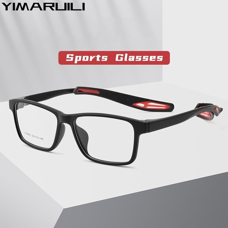 Yimaruili Unisex Full Rim Square Tr 90 Ultem Sport Eyeglasses W681m Full Rim Yimaruili Eyeglasses   