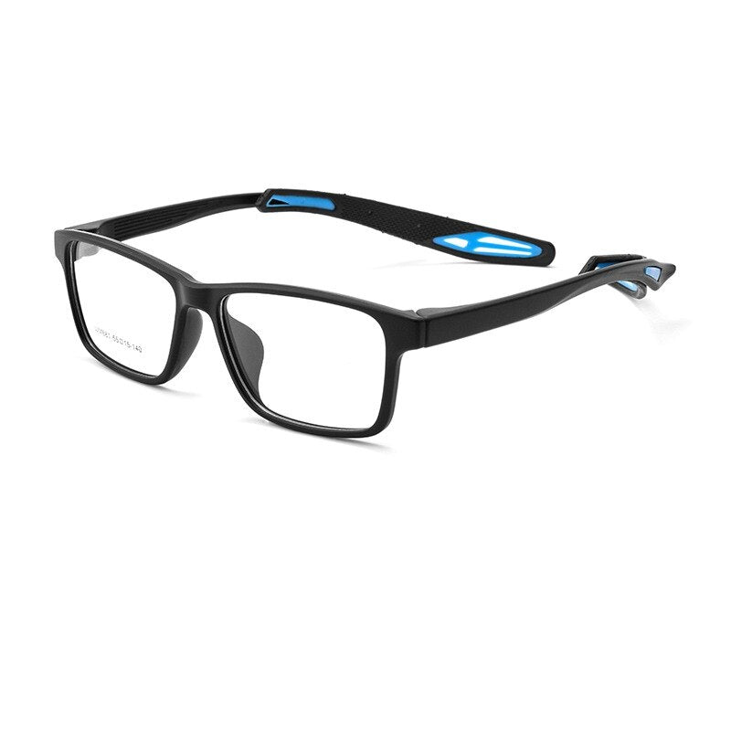 Yimaruili Unisex Full Rim Square Tr 90 Ultem Sport Eyeglasses W681m Full Rim Yimaruili Eyeglasses Black Blue  