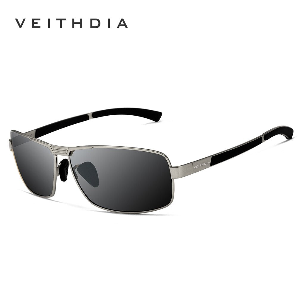 VEITHDIA Classic Sunglasses for Men - Polarized Lens Gray / China / Package B