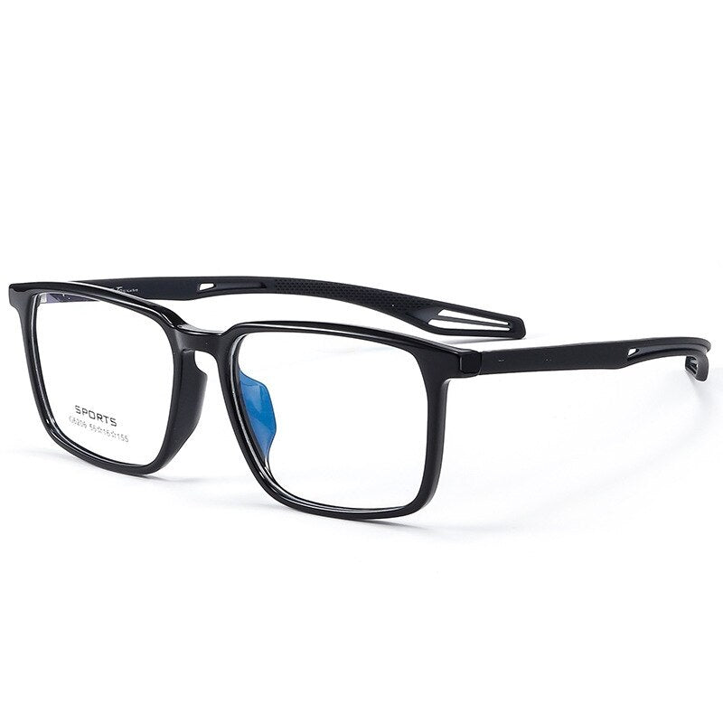 KatKani Unisex Full Rim Square Tr 90 Eyeglasses G6206 Full Rim KatKani Eyeglasses   