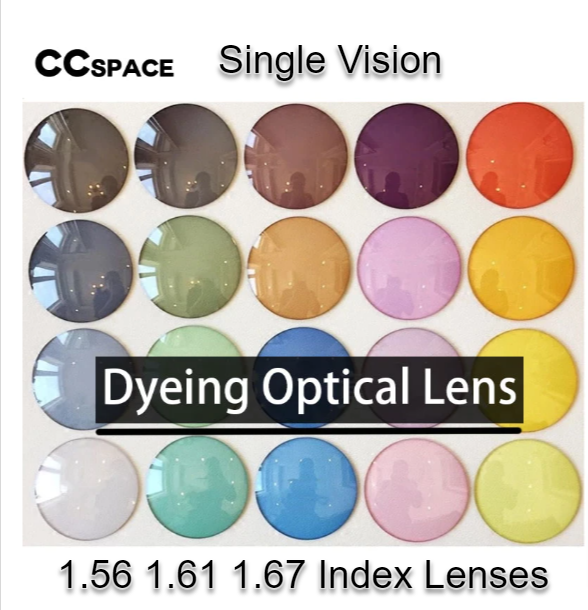 CCSpace Aspheric Single Vision Dyed Acrylic Lenses Lenses CCSpace Lenses   