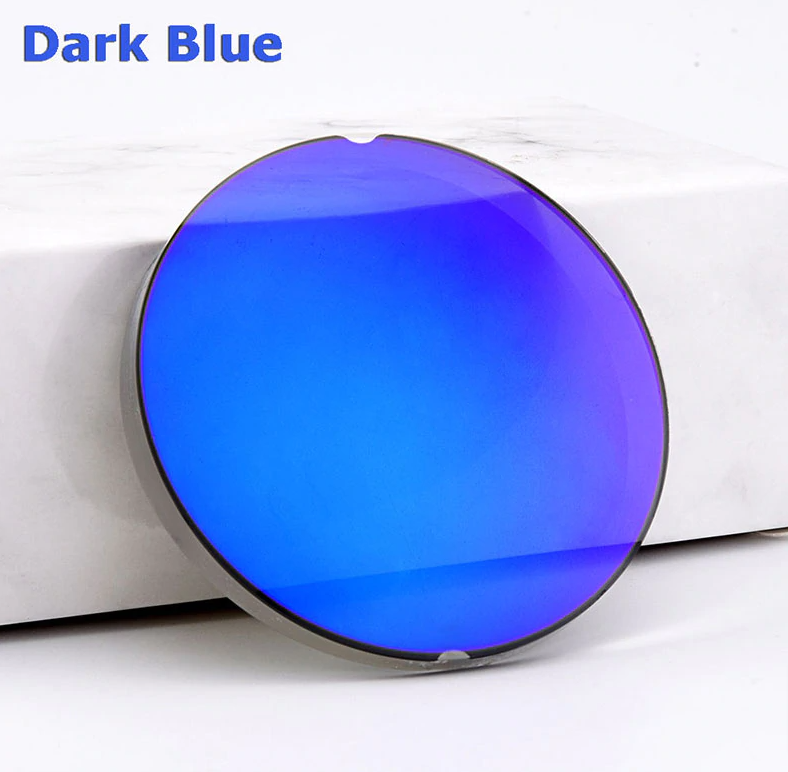 Gmei 1.499 Index Polarized Mirror Sunglass Lenses Lenses Gmei Optical Lenses Mirror Dark Blue  