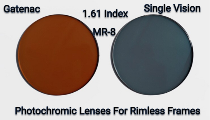 Gatenac 1.61 Index MR-8 Single Vision Photochromic Lenses Lenses Gatenac Lenses   