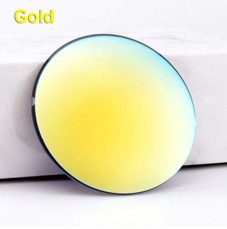 Reven Jate 1.49 Index Single Vision Polarized Mirror Lenses Lenses Reven Jate Lenses Gold  