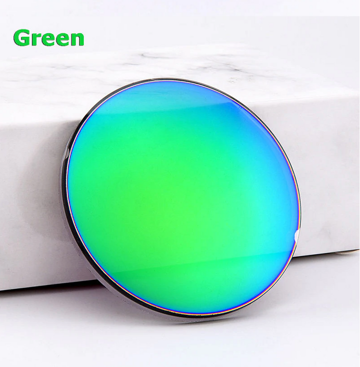 Gmei 1.499 Index Polarized Mirror Sunglass Lenses Lenses Gmei Optical Lenses Mirror Green  