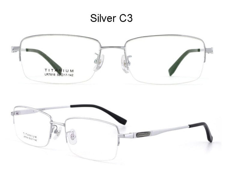 Hotochki Men's Titanium Memory Alloy Frame Eyeglasses Lr7818 Frame Hotochki   