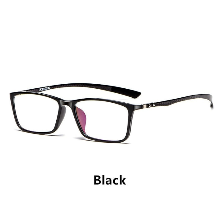 Yimaruili Men's Full Rim Carbon Fiber Frame Eyeglasses H0017 Full Rim Yimaruili Eyeglasses Black China 