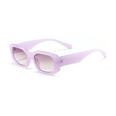 Ralferty Women's Sunglasses Irregular Shadows Y2k W95300 Sunglasses Ralferty C7 Purple As picture 