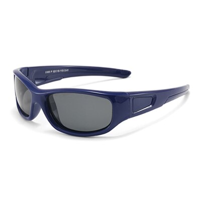 Ralferty Kids' Sunglasses Polarized Flexible Soft Unbreakable K800 Sunglasses Ralferty C41 Dark Blue With Glasses Case 