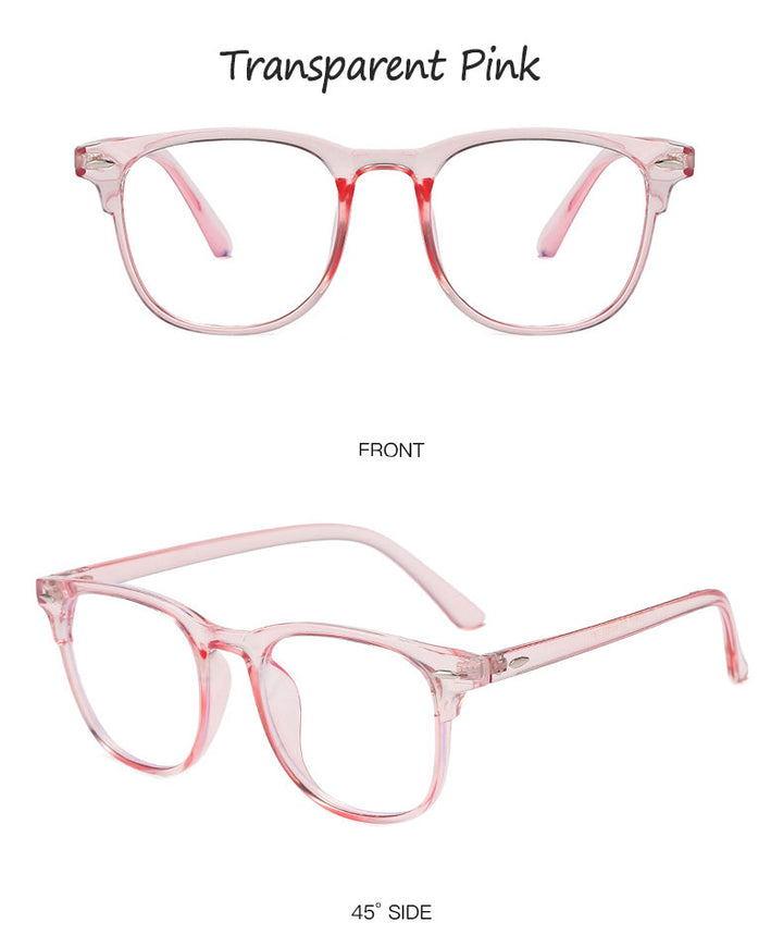 Hotony Women's Full Rim TR 90 Resin Round Frame Eyeglasses 3017 Full Rim Hotony   