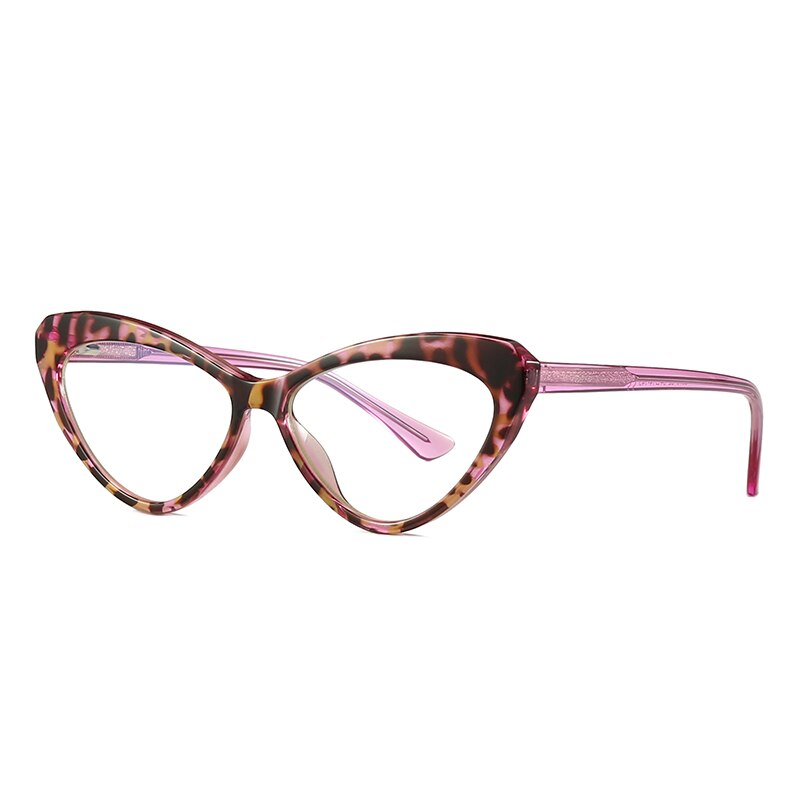 CCspace Unisex Full Rim Cat Eye Tr 90 Titanium Frame Eyeglasses 47532 Full Rim CCspace C2  