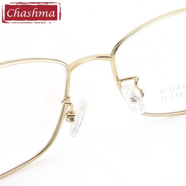 Women's Titanium Full Rim Frame Eyeglasses 9100 Full Rim Chashma   