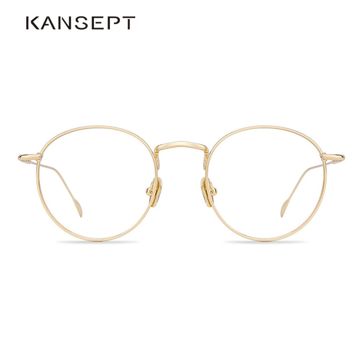 Kansept Metal Women Men Round Eye Glasses Transparent Eyeglasses #M5211 Frame Kansept   