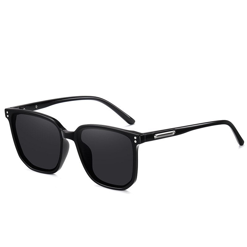 Yimaruili Unisex Full Rim TR 90 Resin Frame Polarized HD Sunglasses CP3723 Sunglasses Yimaruili Sunglasses Brihgt Black Other 