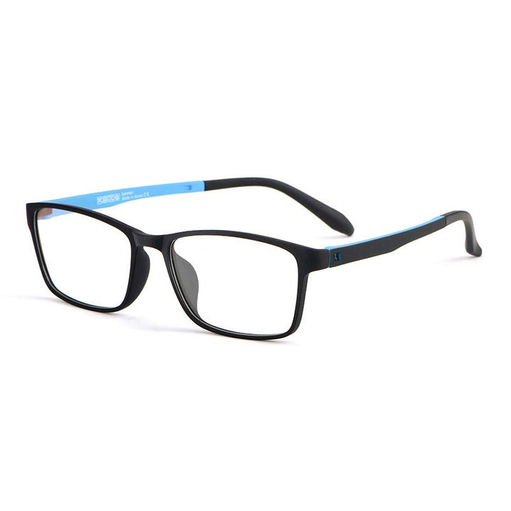 Hotony Men's Full Rim TR 90 Resin Square Frame Eyeglasses 8870 Full Rim Hotony BLACK BLUE  