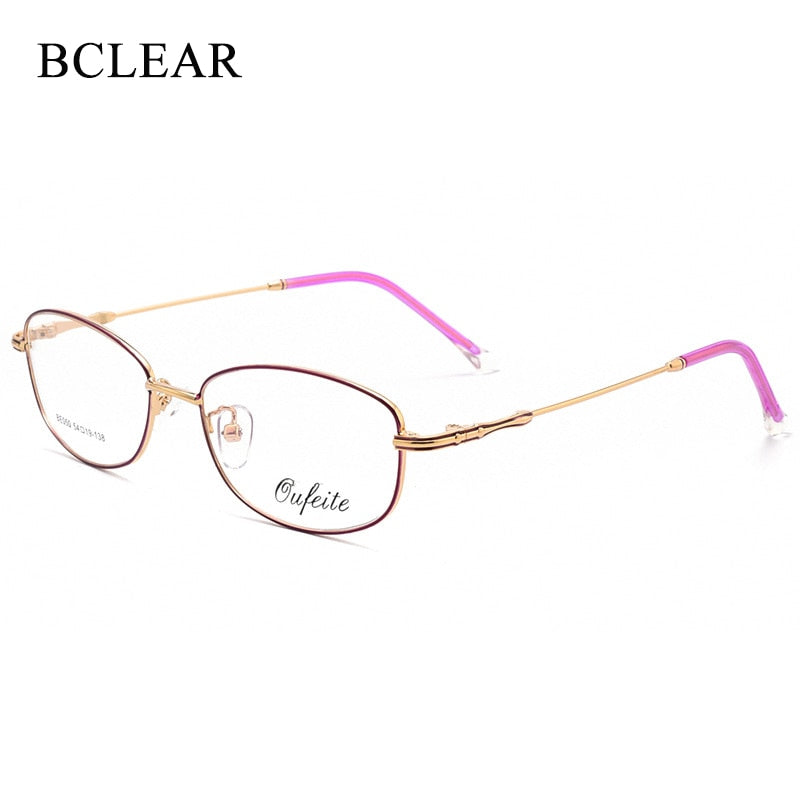 Bclear Women's Eyeglasses Alloy Oval Sc050 Full Rim Bclear   