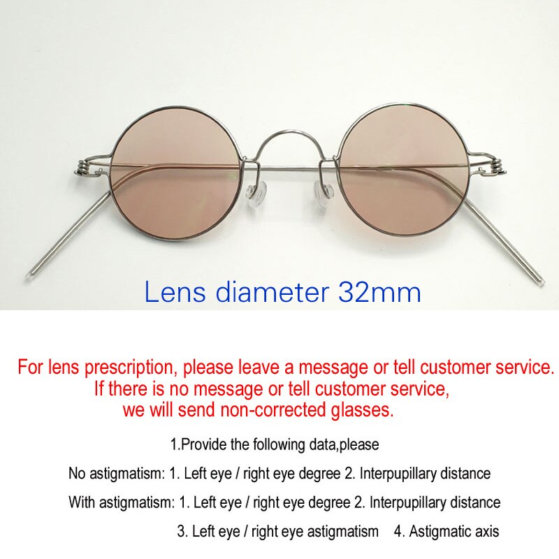 Handcrafted Screwless Round Various Diameter Eyeglasses Customizable Lenses Frame Yujo C3 China 