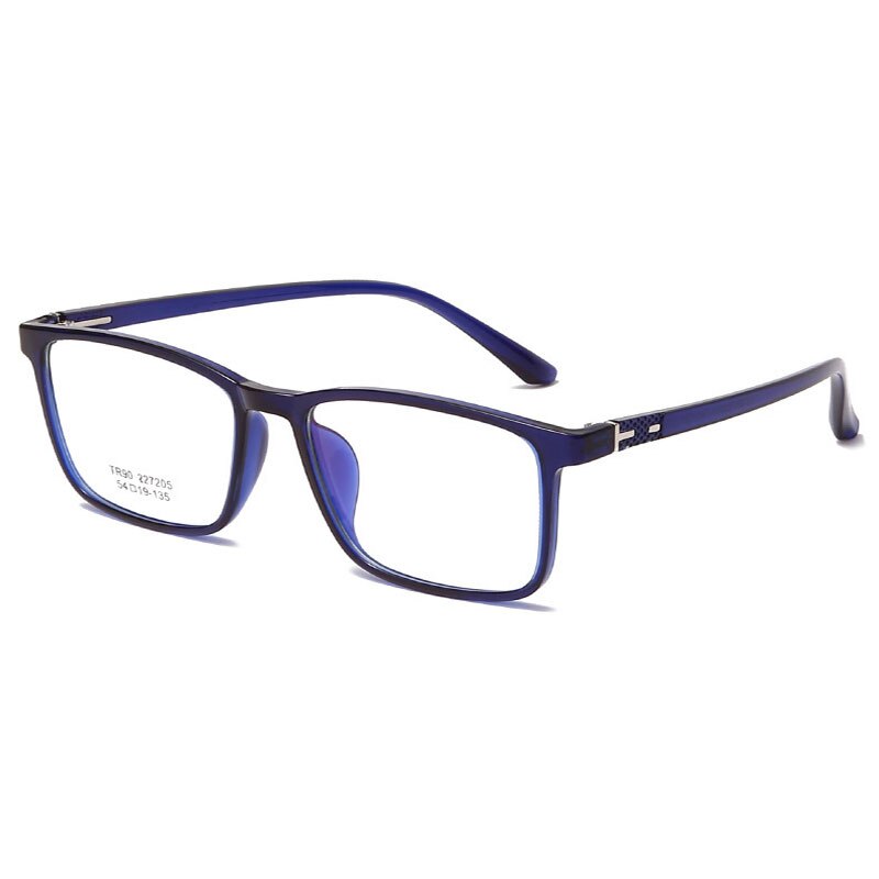 Hotony Unisex Full Rim TR 90 Resin Rectangle Frame Eyeglasses 227 Full Rim Hotony TRANSPRAENT BLUE  