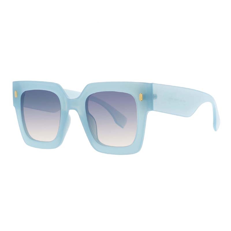 CCSpace Women's Full Rim Square Oversized Acetate Frame Sunglasses 53440 Sunglasses CCspace Sunglasses Blue  