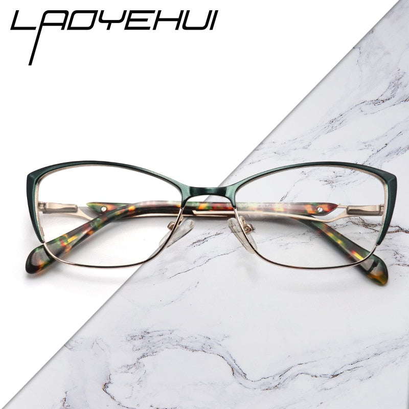 Laoyehui Women's Eyeglasses Cat Eye Alloy Frame Ml0036 Frame Laoyehui   