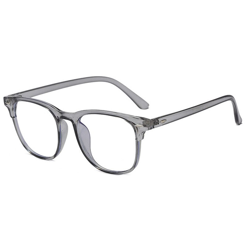 Hotony Women's Full Rim TR 90 Resin Round Frame Eyeglasses 3017 Full Rim Hotony gray  