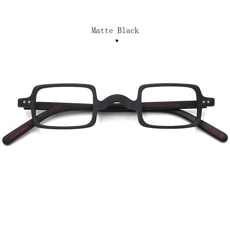 Hdcrafter Unisex Full Rim Square Acetate Wood Frame Eyeglasses Ft6016 Full Rim Hdcrafter Eyeglasses Matte Black  