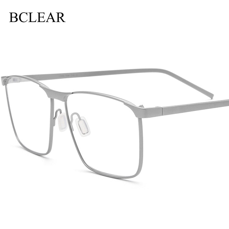 Unisex Full Rim Titanium Frame Eyeglasses Br18526 Full Rim Bclear   