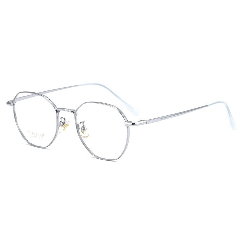 Muzz Unisex Full Rim Round IP Titanium Frame Eyeglasses Ck836 Full Rim Muzz C2  