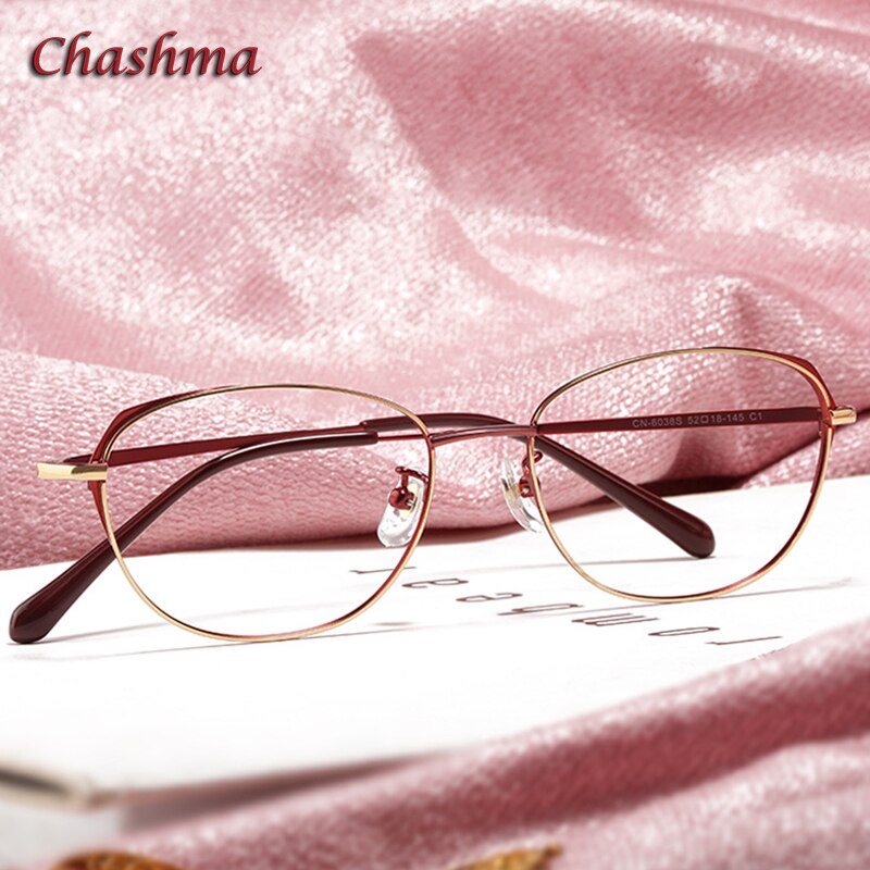 Chashma Ottica Women's Full Rim Round Square Stainless Steel Eyeglasses 835 Full Rim Chashma Ottica   