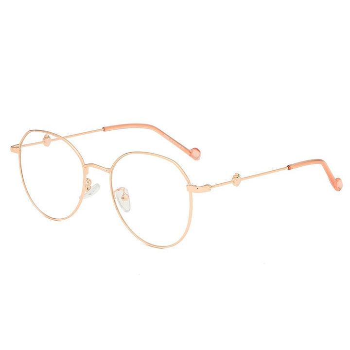 Women's Alloy Baby Carrot Full Rim Eyeglasses 28065 Full Rim Bclear   