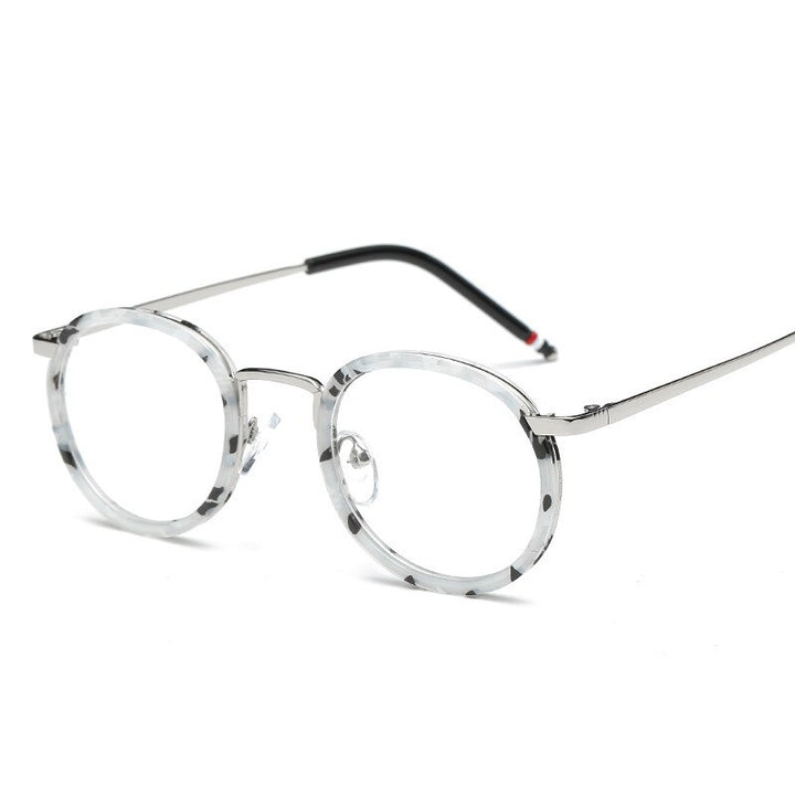 Cubojue Unisex Full Rim Round Acetate Reading Glasses Reading Glasses Cubojue 0 multi 