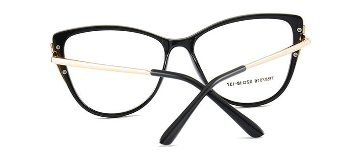 Hotony Women's Full Rim TR 90 Resin Cat Eye Frame Eyeglasses 7016 Full Rim Hotony   