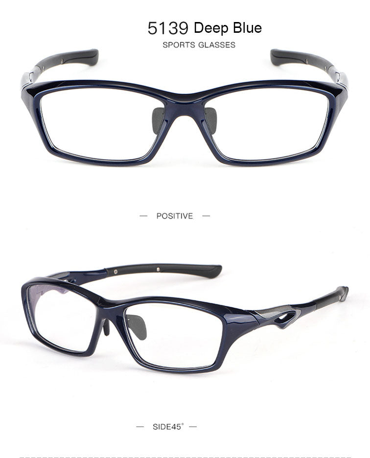 Hotony Unisex Full Rim Rectangular TR 90 Resin Sport Frame Eyeglasses 5139/40 Sport Eyewear Hotony   