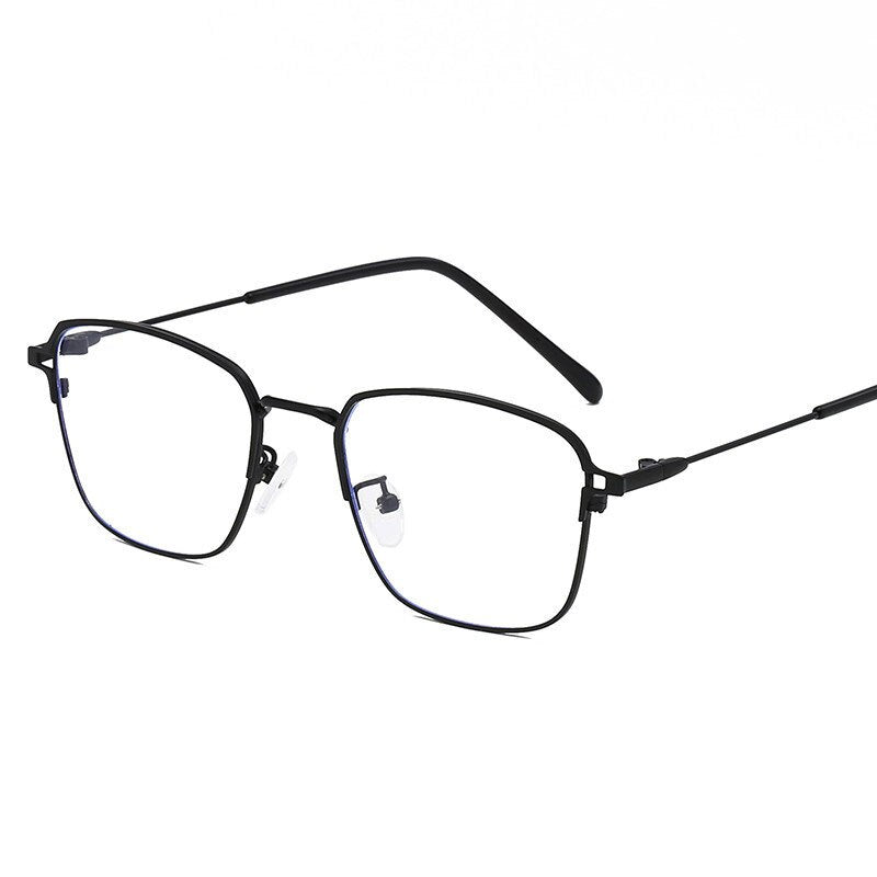 Hotony Unisex Full Rim  Square Alloy Frame Eyeglasses 5006 Full Rim Hotony black  
