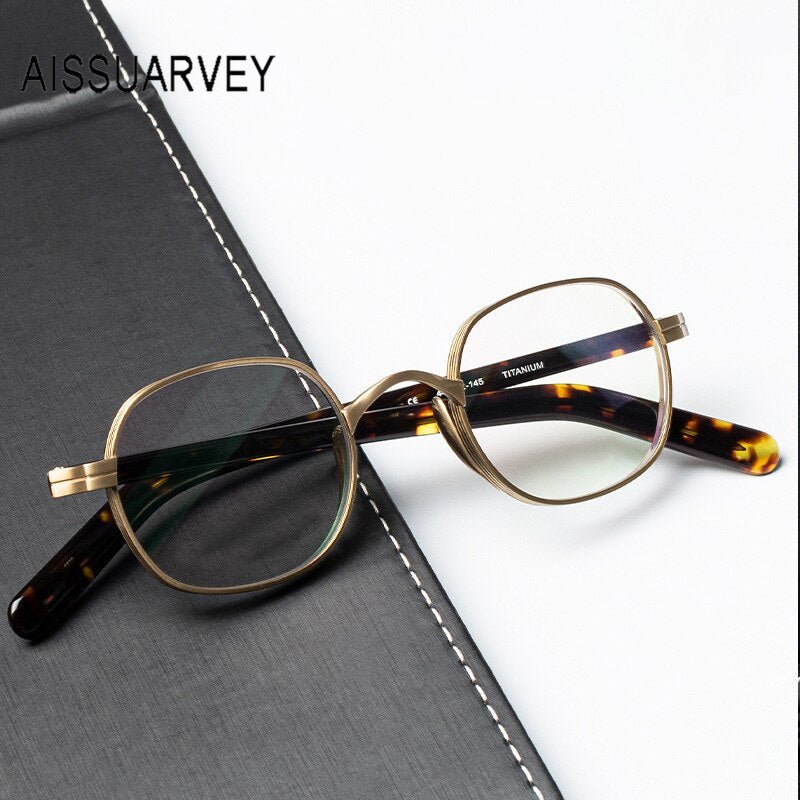 Aissuarvey Square Full Rim Titanium Acetate Frame Unisex Eyeglasses Full Rim Aissuarvey Eyeglasses   