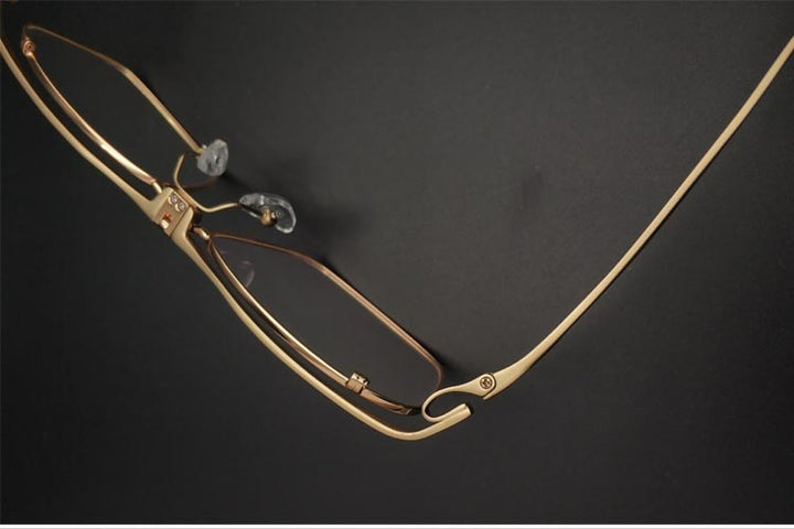 Unisex Titanium Square Flip Up Frame Reading Glasses Reading Glasses Yujo   
