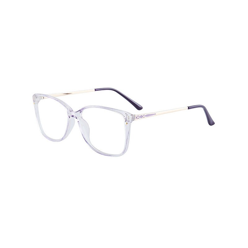 Hotony Women's Full Rim TR 90 Resin Square Frame Eyeglasses 7034 Full Rim Hotony Purple  