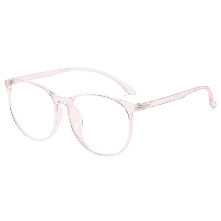 Hotony Unisex Full Rim TR 90 Resin Round Frame Eyeglasses 5703 Full Rim Hotony Pink  