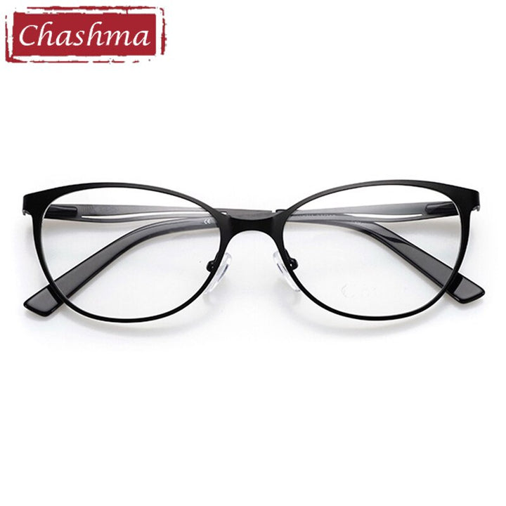 Women's Alloy Full Rim Cat Eye Frame Eyeglasses 4104 Full Rim Chashma   