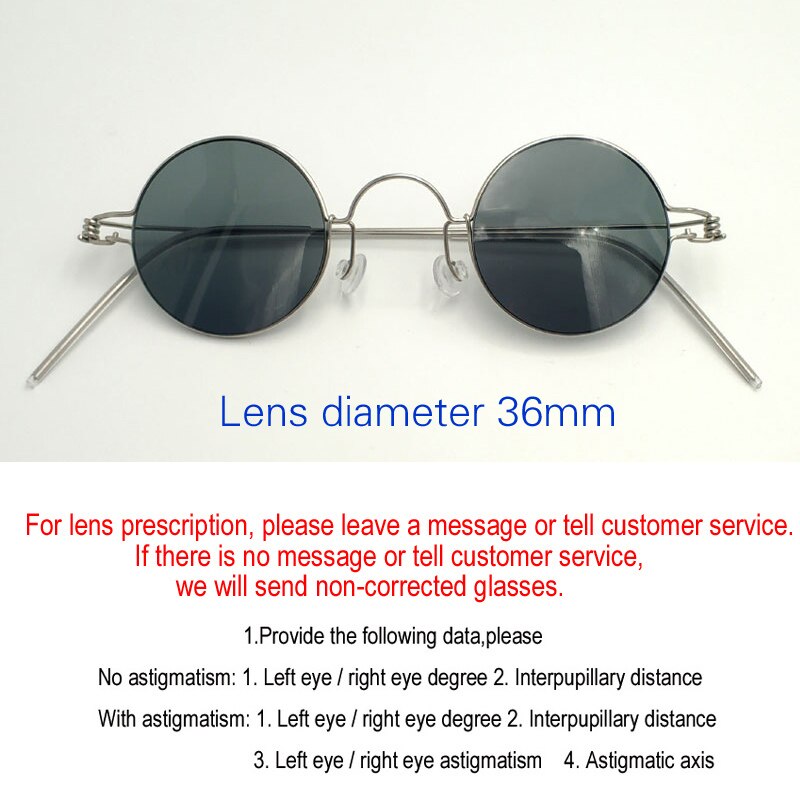 Handcrafted Screwless Round Various Diameter Eyeglasses Customizable Lenses Frame Yujo C10 China 