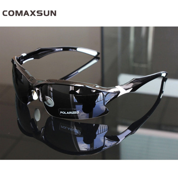 Men's Polarized Cycling Glasses Sport Sunglasses XQ129 Sunglasses Comaxsun Sty1 Black White China 
