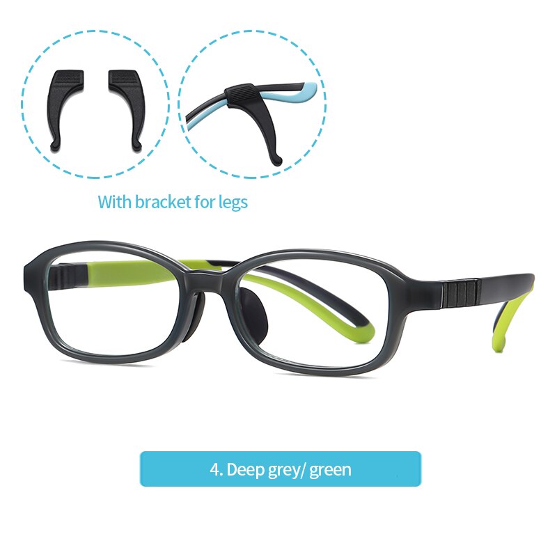 Reven Jate Kids' Eyeglasses 5117 Flexible Frame Reven Jate dark grey-green  